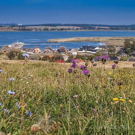 Сasa de vacaciones Am Seglerhafen, Terrasse, Garten, Meerblick - Boddentraum Morgenrot Gager